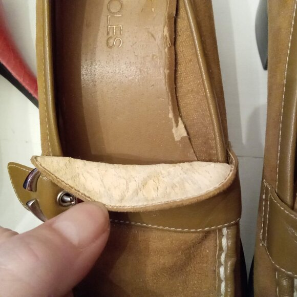 DAMAGED SHOES Lot of 4 pair with cracks Women's size 6 - 8 Leather Suede Loafers - Picture 3 of 8